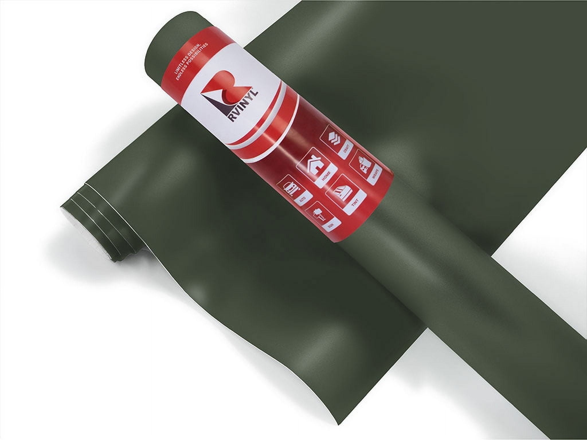 3M Vinyl Car Wrapping Film Roll 2080 Matte Military Green M26 Air Bubble Free - 1ft x 1ft