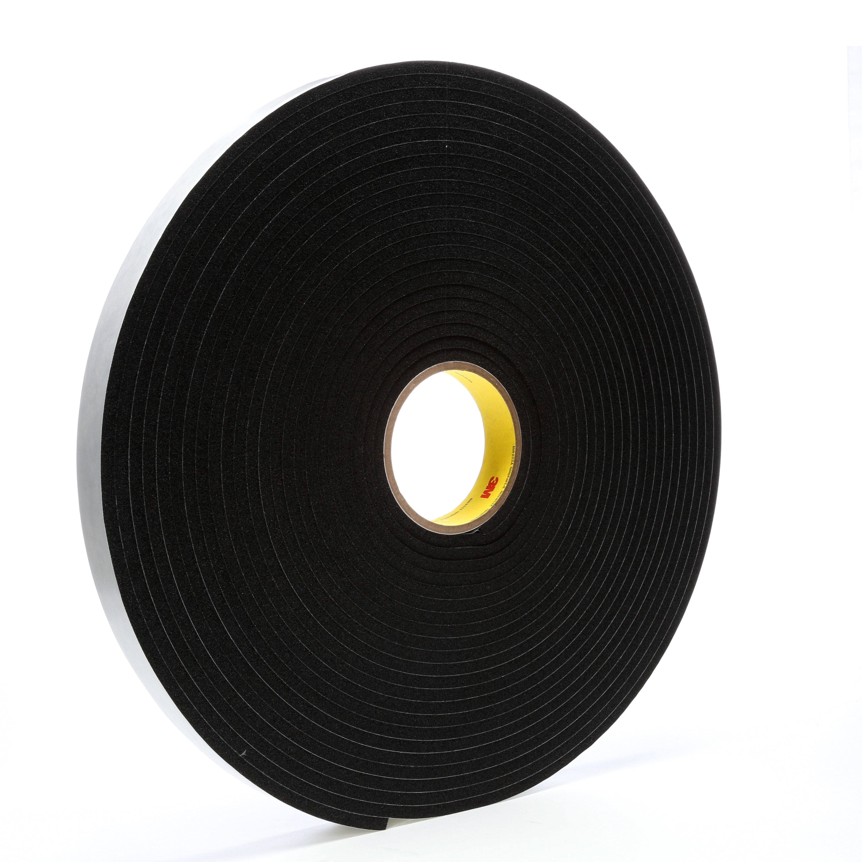 3M Vinyl Foam Tape 4504, Black, 1 in x 18 yd, 250 mil, 9 rolls per case