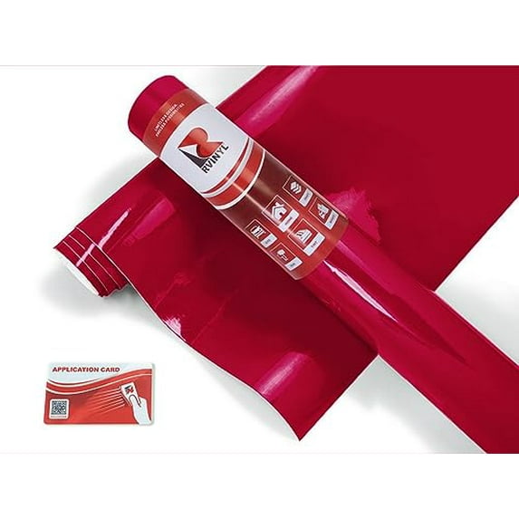 3M Vinyl Graphic Cast Film 180mC Deep Red 23 High Gloss Finish Bubble Free - 2ft x 2ft