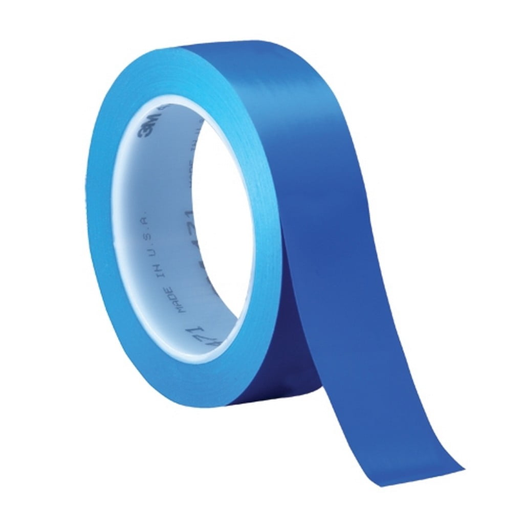 3M Vinyl Tape 471 Blue 1" X 36 Yard Roll (36 Roll/Case)