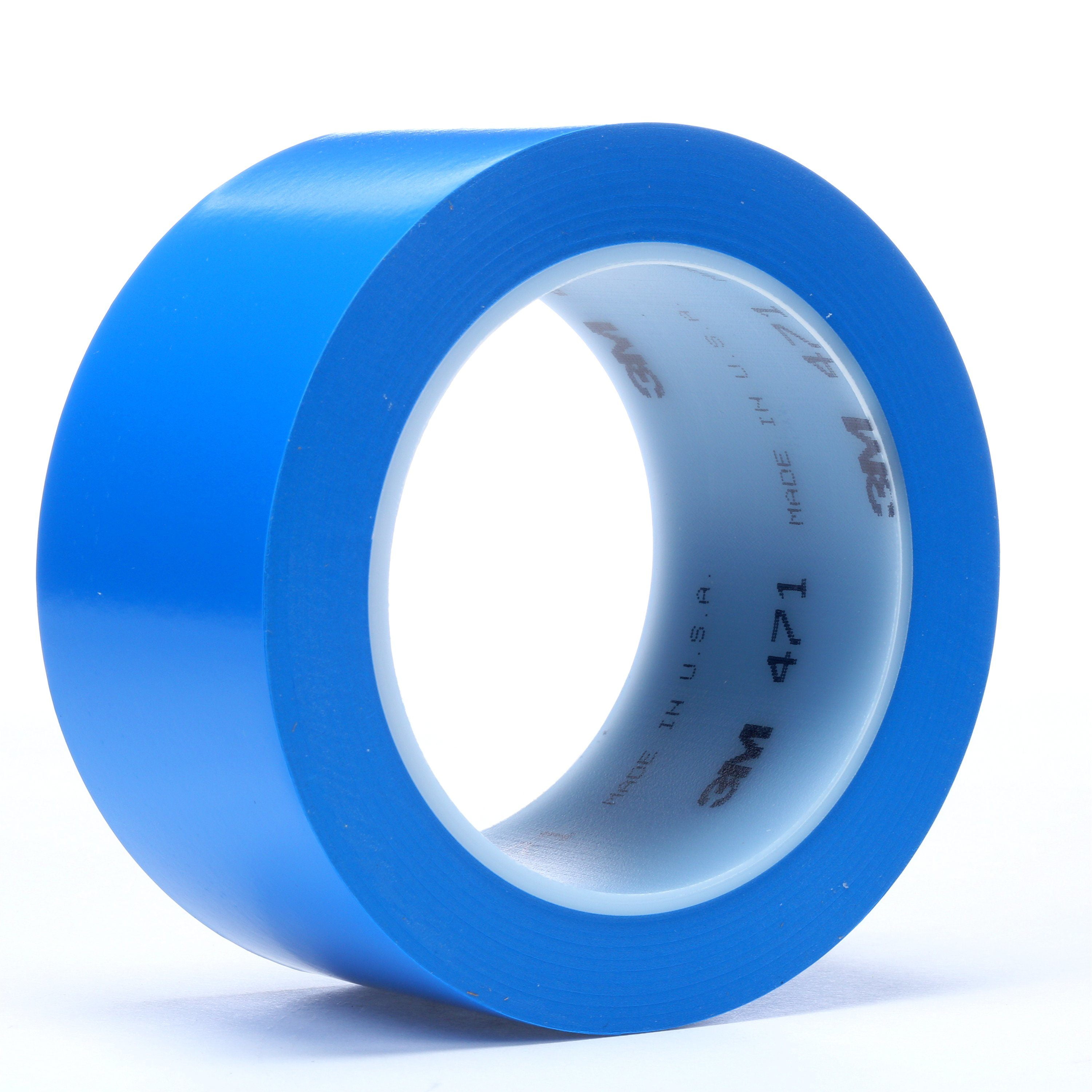 3M Vinyl Tape 471, Blue, 3 in x 36 yd, 5.2 mil, 12 rolls per case