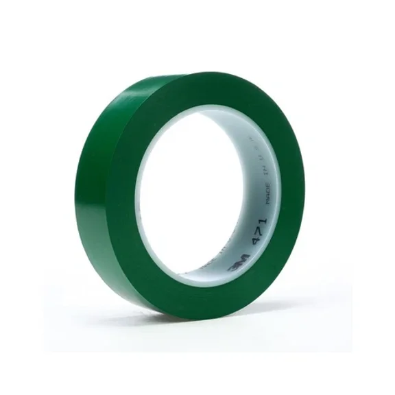 3M Vinyl Tape 471 Green 3/4" X 36 Yd 5.2 Mil