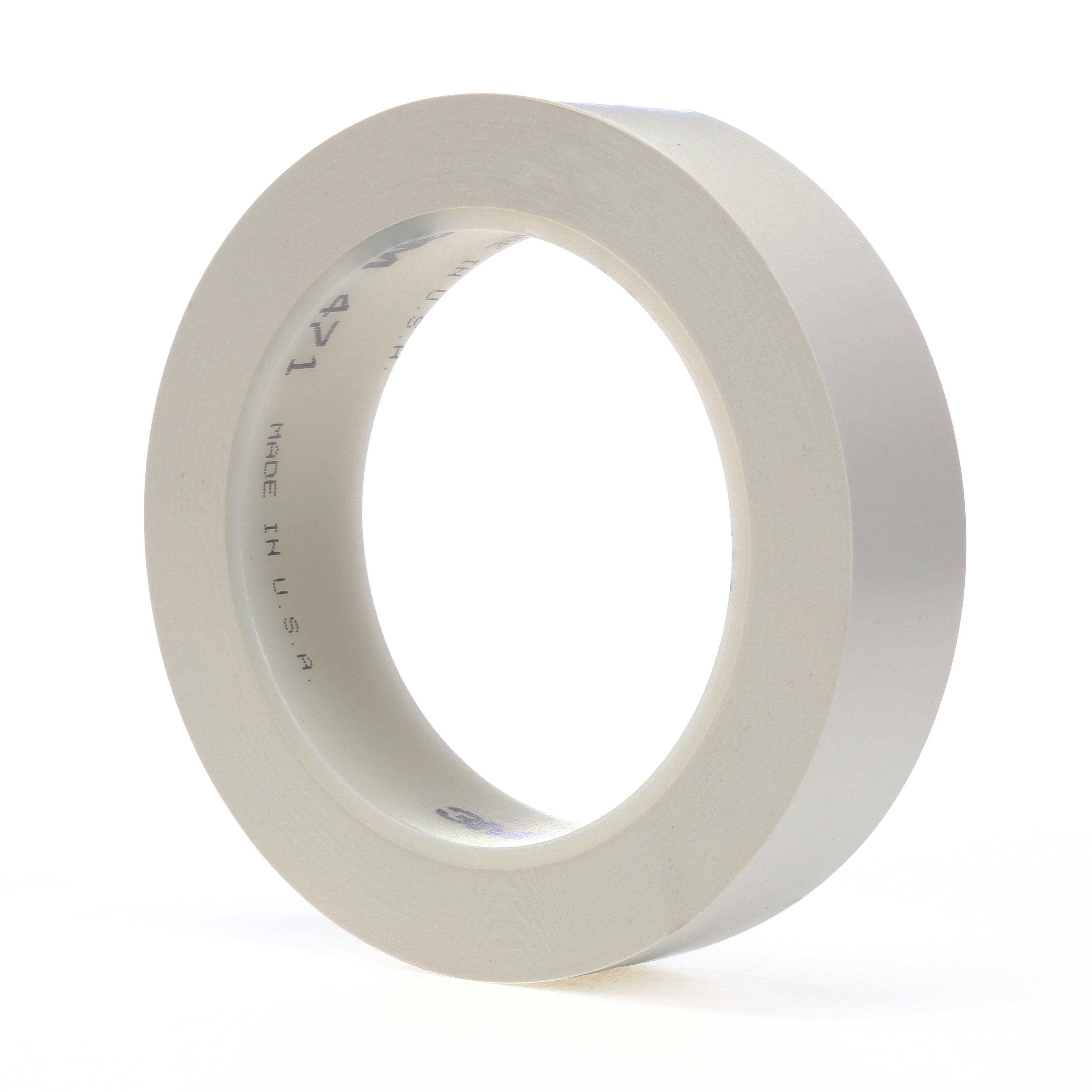 3M Vinyl Tape 471, White, 1/2 in x 36 yd, 5.2 mil, 72 rolls per case