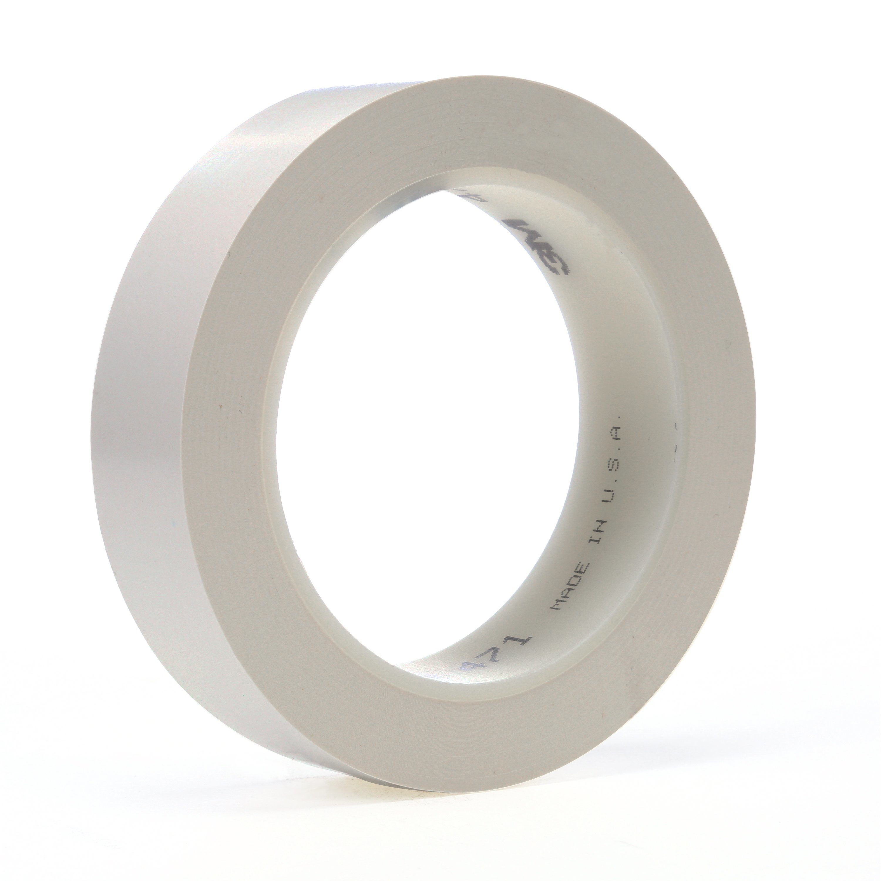 3M Vinyl Tape 471, White, 1 in x 36 yd, 5.2 mil, 36 rolls per case