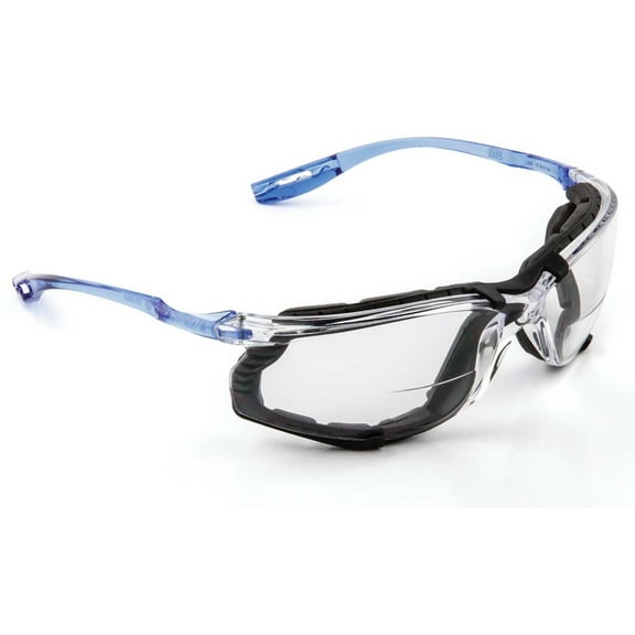 3M Virtua CCS Protective Eyewear with Foam Gasket, VC215AF Clear +2.0D Anti-Fog Lens,