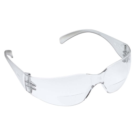 3M Virtua Reader Protective Eyewear 11513-00000-20 Clear Anti-Fog Lens, Clear Temple, +1.5 Diopter