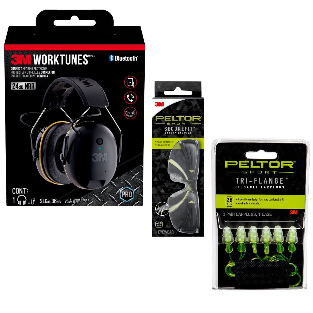 3M WorkTunes Connect Ear Protection Bluetooth Ear Muffs with