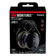 3M WorkTunes Connect حامي السمع بتقنية Bluetooth ، بطارية قابلة للشحن مدمجة ، مساعد صوتي / صوتي