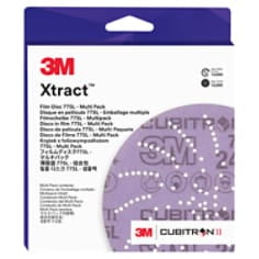 3M Xtract Cubitron II Film Disc 775L, Multi-Grade 500+ - 1000+ 3MIL, 6 in, 600LG, 12/Pack, Multi-pack