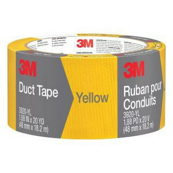 3M Yellow Duct Tape 3920-YL, 1.88 in x 20 yd (48 mm x 18,2 m)