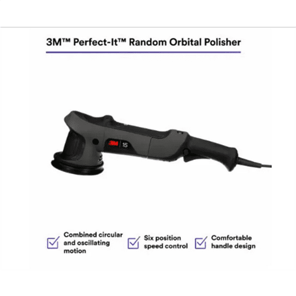 3M&trade; Perfect-It&trade; Random Orbital Polisher 34100, 15 mm, 120V, 60 Hz, Plug A