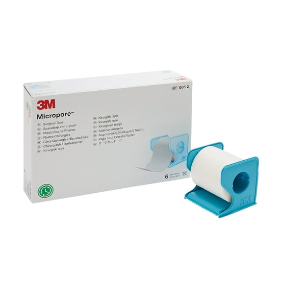 3M3M™ Micropore™ Medical Tape with Dispenser, Paper, White, 60/CS (5773_CS)