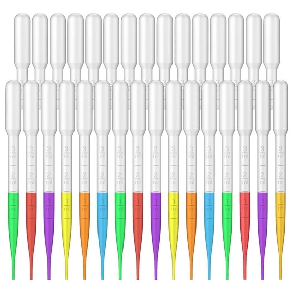 3ML Plastic Transfer Pipettes Eye Dropper (100 Pcs), Disposable Calibrated Essential Oil Dropper, Lab Pipette, Eye Dropper Suitable For Science Laboratory Experiment, Make Up Tool and DIY Art