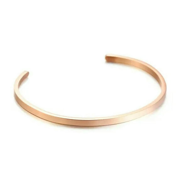 3MM/5MM Womens Bangle Gold Black Silver Rose Gold 316L Stainless Steel Bracelet