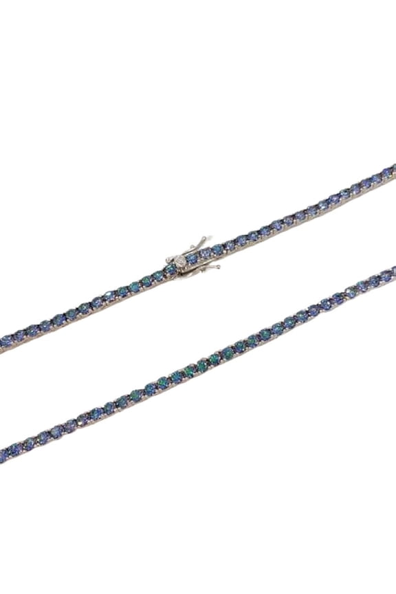 3MM Moissanite Tennis Bracelet Men Lab Grown Diamond Bracelets for Women 18K White Gold Plated Silver Diamond Bracelet for Women Wedding Bracelets for Brides