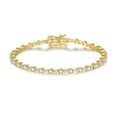 thumbnail image 1 of 3MM Moissanite Tennis Bracelet S925 Sterling Silver Diamond Bracelets for Women Men D Color VVS1 Round Cut Gold Tennis Bracelet 6.5-8.5 Inch, 1 of 6