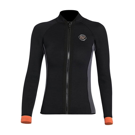 3MM Neoprene Split Women Jackets Wetsuit Swim Snorkeling Surf Diving Suit