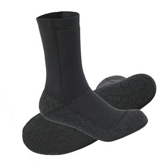3MM Neoprene Wetsuit Socks Warm  Diving Socks Winter Beach Booties Shoes Anti-Slip Surfing Socks Thermal Boots For Spearfishing Swimming Rafting Snorkeling Sailing