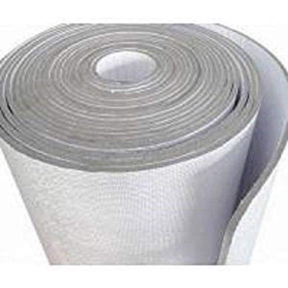 -3MM- Reflective Foam Core Insulation Roll Radiant Barrier White/Foil Faced Reflective Foam Insulation Solid Vapor Barrier Warehouse Building Commercial Residential (48"x50') (1)