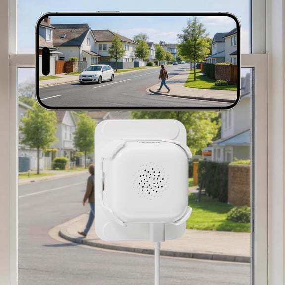 3MP 2K Window Camera, WiFi Bluetooth Indoor Outdoor | for Home Security, AI Color Night Vision, 24/7 Recording, 2-Way Talk, Quick Install, No Drill, RTSP/ONVIF Supported