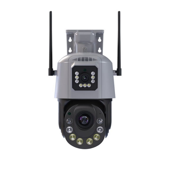 3MP Dual Lens Camera, 50X Zoom, Dual Screen, Night Vision, Outdoor Smart Security