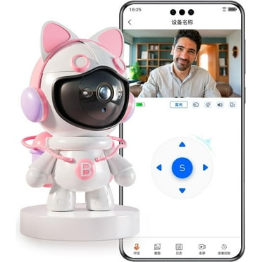 2K Indoor Security Camera With 5G/2.4G WiFi - 360° Motion Tracking, Color Night Vision & Two-Way Talk