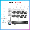 thumbnail image 1 of 3MP Security Camera System with Audio, ZOSI 8CH Wi-Fi Security Camera System, 2K Outdoor with Color Night Vision,1TB HDD for 24/7 Recording, Smart Home Security, 1 of 11