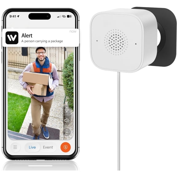 3MP Window Camera, Mount Indoor Camera, Full Color Night Vision, AI Human & Motion Detection, 24/7 Recording, Two-Way Audio, Easy Installation (White)