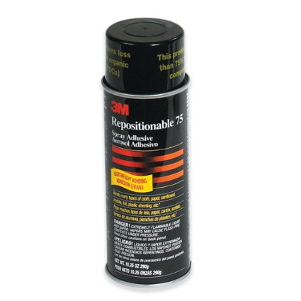 3MTM Repositionable 75 Spray Adhesive, 16 fl oz No. 30067