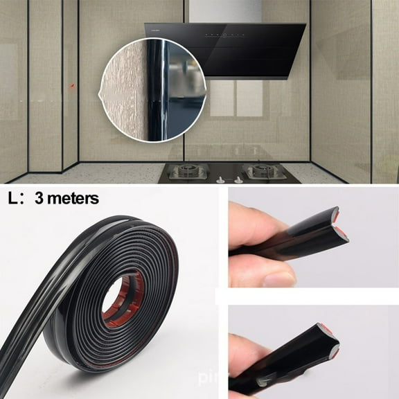 3Meters Adhesive Wall Inner Corner Trim Corner Molding Line Tape Skirting Line Ceiling Caulk Internal Strip Edge Home Decoration