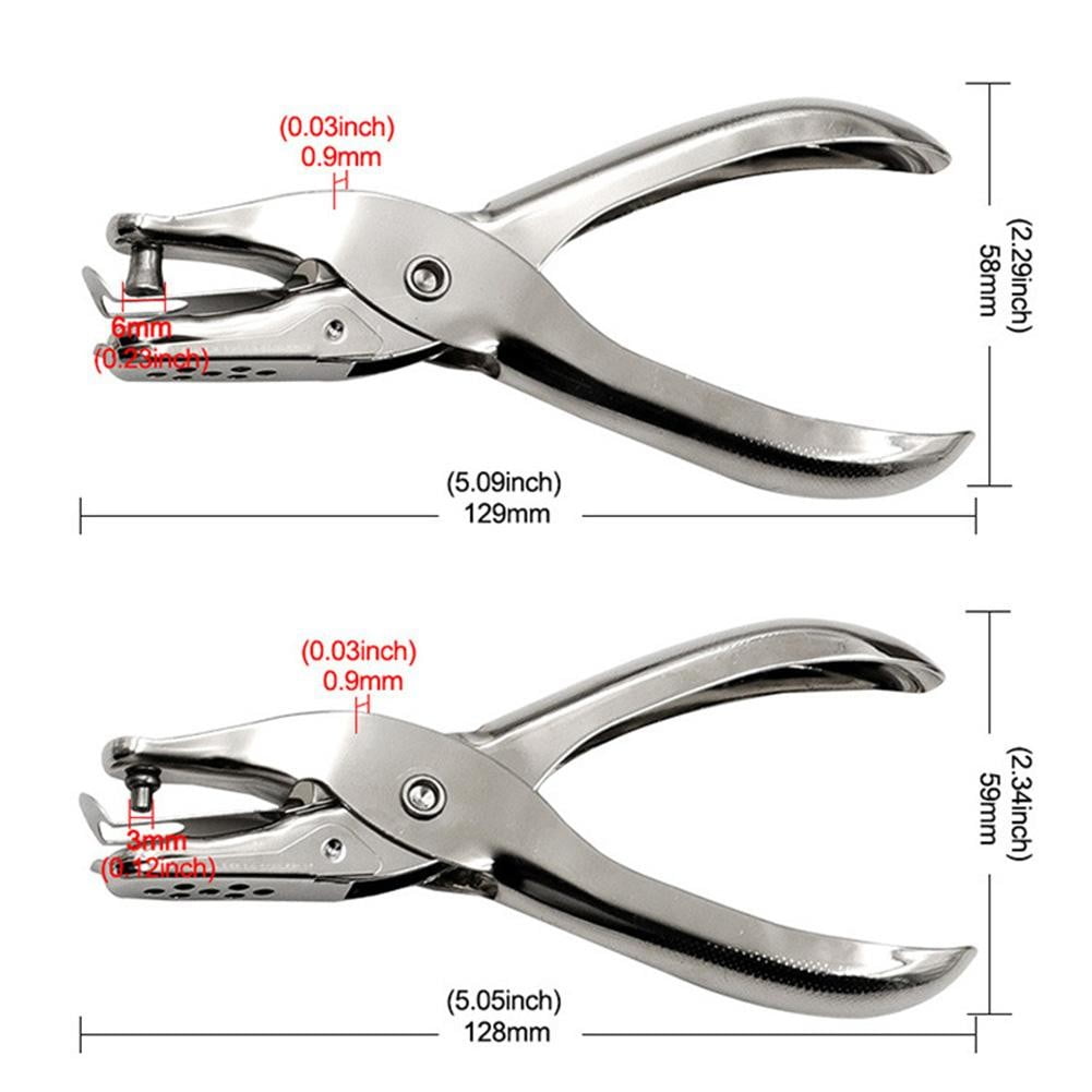 3Mm/6Mm Single Hole Punch Metal Puncher Tools 2Pcs For Scrapbooking ...