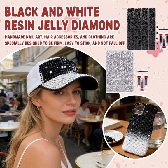 3Mm Black Silver Color Flat Back Jelly Water Rhinestones - Diy Craft Flat Bottom Rhinestones For Apparel Decoration Nail Art Phone Cases - Craft Projects Scrapbooking Hair
