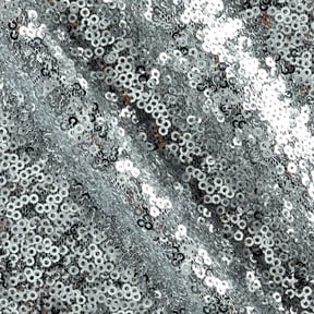 Burlap Fabric 3mm Mini Sequin Fabric by the Yard, Silver, 60 in Wide Polyester Mesh