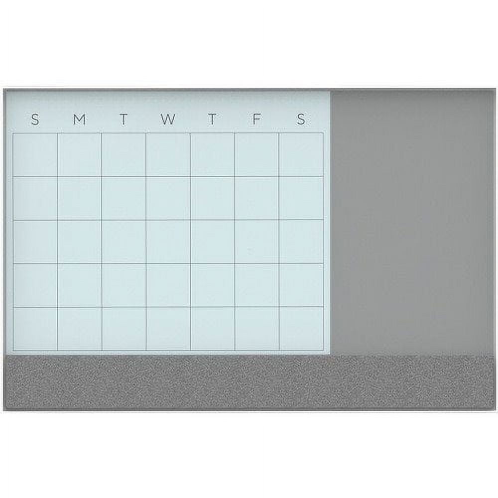 3N1 Magnetic Glass Dry Erase Combo Board, 35 x 47, U Brands (UBR3198U0001)