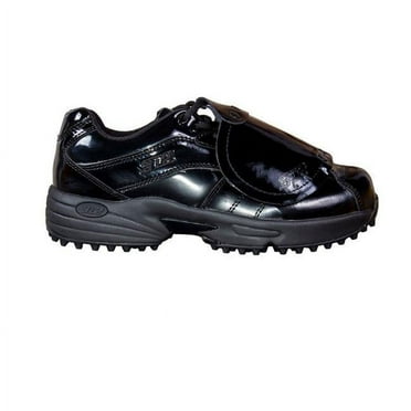 3N2 Reaction Pro Plate Patent Leather Baseball Cleat, Black, 12.5