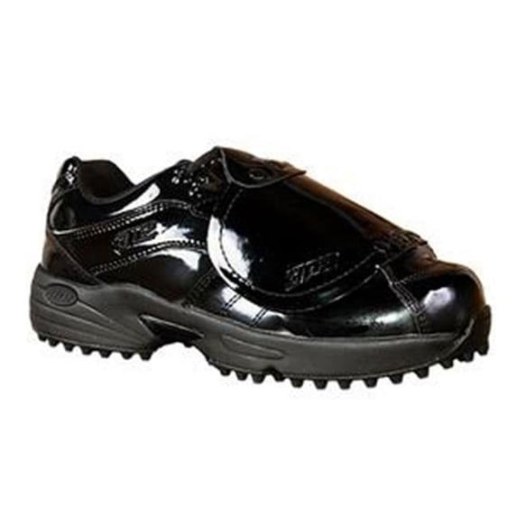 3N2 Reaction Pro Plate Patent Leather Baseball Cleat, Black, 14