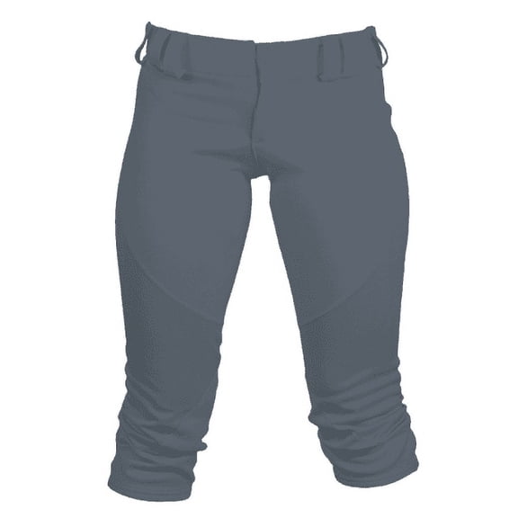 3N2 Women's Nufit 3/4 Belted Knicker Fastpitch Softball Pant Charcoal M
