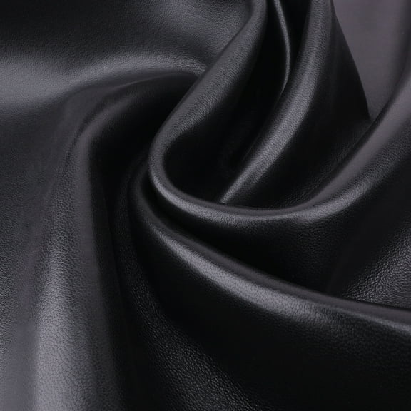 3OZ (1-1.2mm) Sheepskin Lambskin Leather Sheet For Sewing Crafting Projects Black