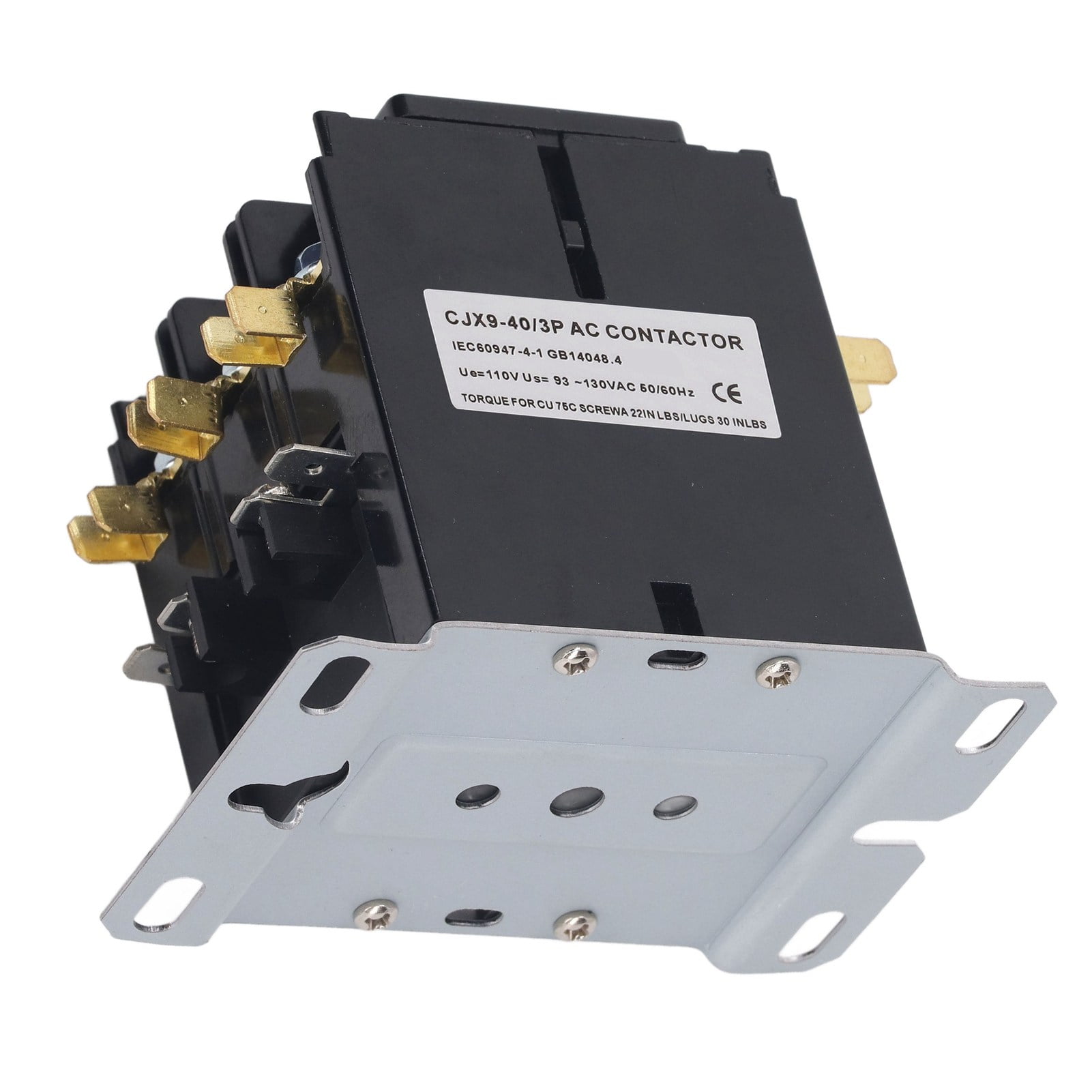 3P Air Conditioner Contactor, Heating Ventilation 40 Amp Coil 3 Pole