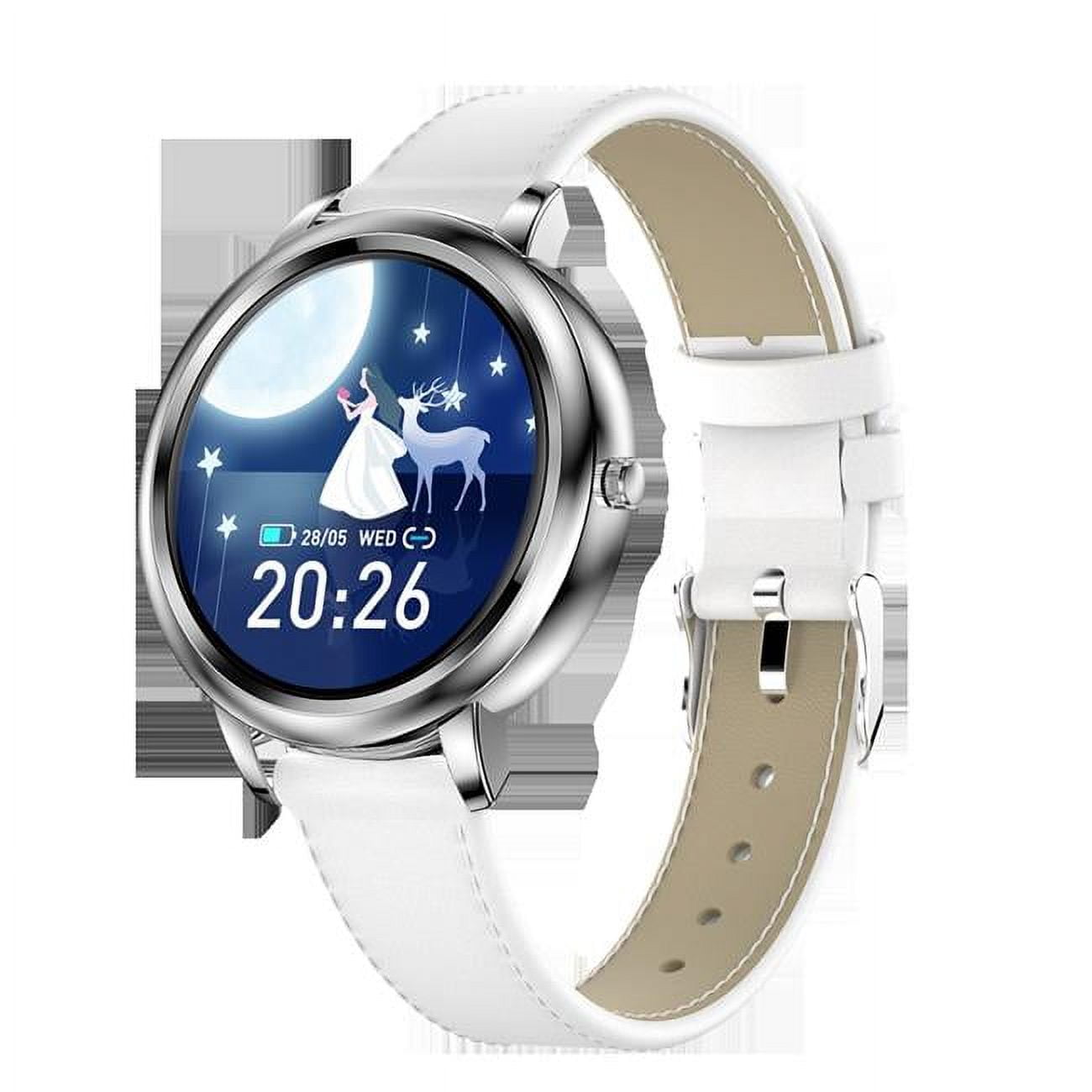 Motorola moto watch 100 - 42 mm - silver aluminum - smart watch with sport  strap - black - display 1.3 - Bluetooth - 1.02 oz - glacier silver 