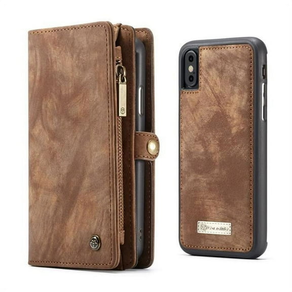 3P Experts Magnetic Multi-function 2 in 1 Phone Case & Wallet for X-XS Brown