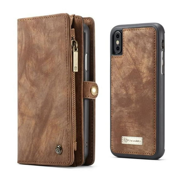 3P Experts Magnetic Multi-function 2 in 1 Phone Case & Wallet for XR Brown