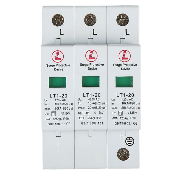 3P LT1-20/40KA 420V House Surge Protector Lightning Protection Switch Arrester