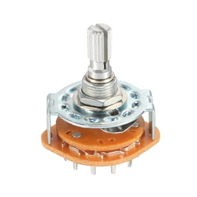 3P4T 3 Pole 4 Position Selectable 1 Deck Band Selector Rotary Switch