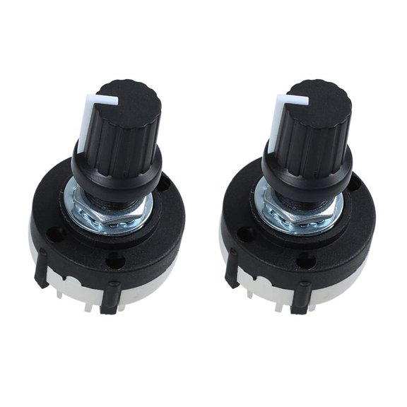 3P4T 3 Pole 4 Position Single Band Selector Rotary Switch w Knob X2 I036708