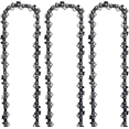 thumbnail image 1 of 3PACK, 12 Inch Pole Saw Chain Fits for HOMELITE 180 Series, 190, 192, 200, 240, 245 (before XE339), Bandit, Classic 192, ELECTRIC 200, 1/4" Pitch .043" Gauge 64 Drive Links Chainsaw Chain (3 Chains), 1 of 9