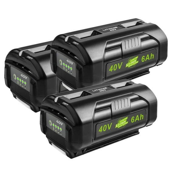 3PACK 6.0AH Lithium-Ion Battery for Ryobi 40V OP4060 OP4060A OP4040 OP4050A