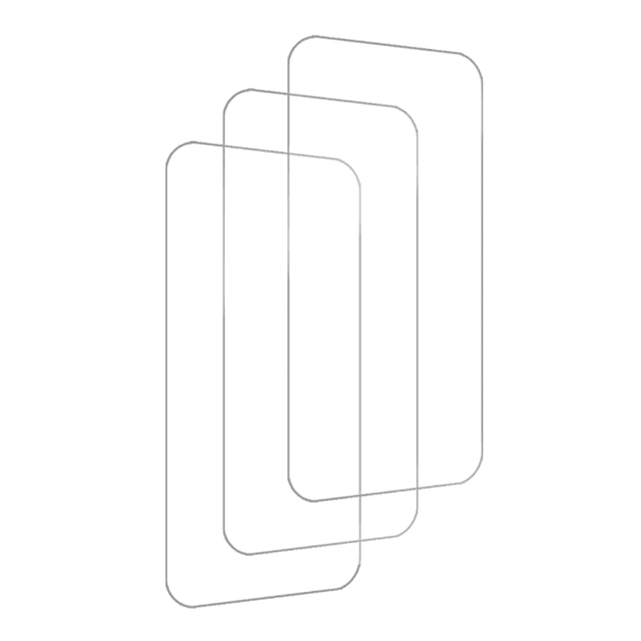 3PACK BLUUMTEK Screen Protector for iPhone 16 Pro Tempered Glass Screen Protector