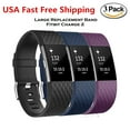 3PACK Fitbit Charge 2 Replacement Bracelet Watch Band Rate Fitness
