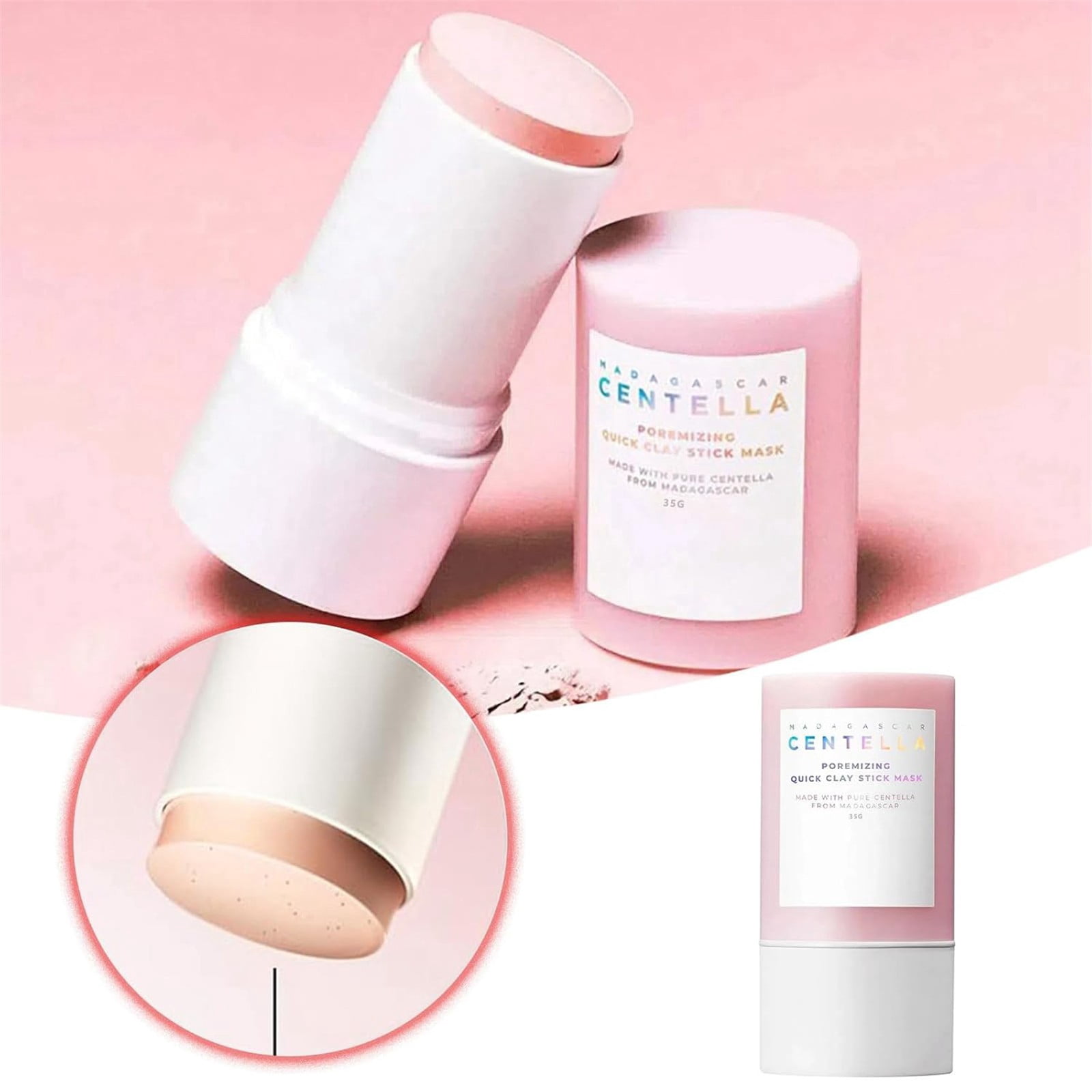 3PACK Madagascar Centella Poremizing Clay Stick Mask – Quick-Apply Mask for Smooth, Refined Pores (27g*3)